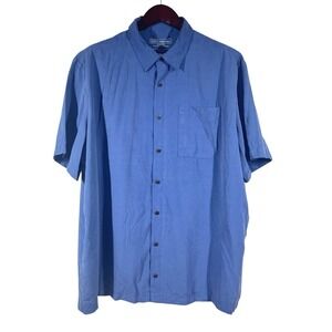 5.11 Tactical Snap Front Shirt Mens XL Blue Modal Blend Inner Pockets Casual CCW